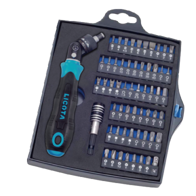 58 PCS FLEXIBLE RATCHETING DRIVER SET