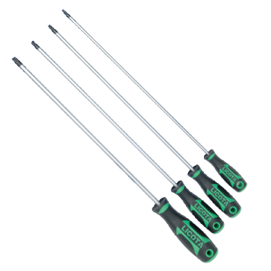 4 PCS EXTRA LONG TYPE TORX SCREWDRIVER SET