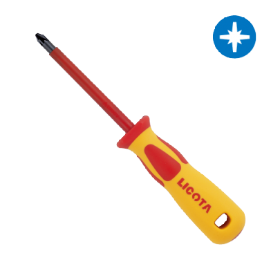 TWIN COLOR VDE INSULATED 1000 VOLTS POZI SCREWDRIVER
