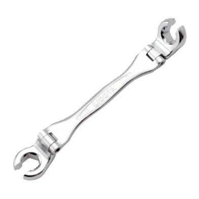 DOUBLE FLEXIBLE FLARE NUT COMBINATION WRENCH