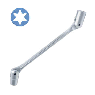 SWIVEL DOUBLE TORX SOCKET WRENCH