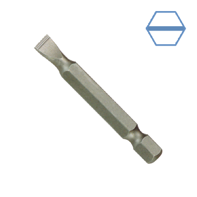 1/4" (6.35 MM) 50 MML NON-SLIP SLOTTED POWER BIT