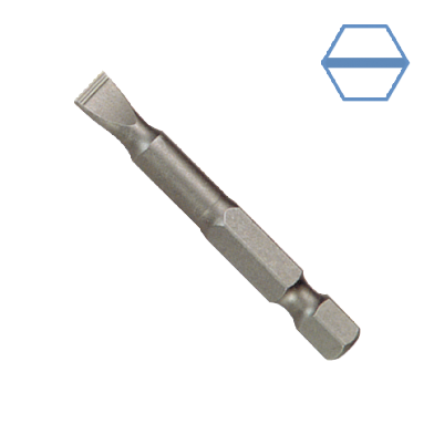 1/4" (6.35 MM) 50 MML NON-SLIP REDUCED SHANK SLOTTED POWER BIT