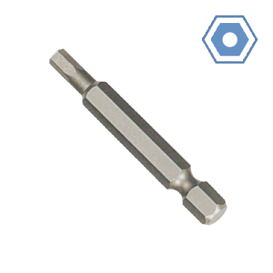 1/4" (6.35 MM) 50 MML SECURITY HEX POWER BIT