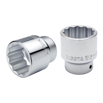 3/4" DR. 12PT FLANK SOCKETS (NICKEL & CHROME PLATED)