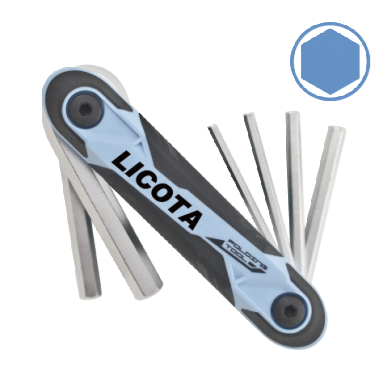 6 PCS FOLDING HEX KEY WRENCH SET