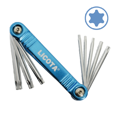 8 PCS FOLDING TORX KEY WRENCH SET