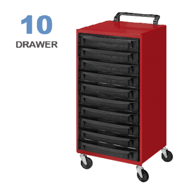 TOOLS / PARTS ORGANIZER CART (10 DRAWER)