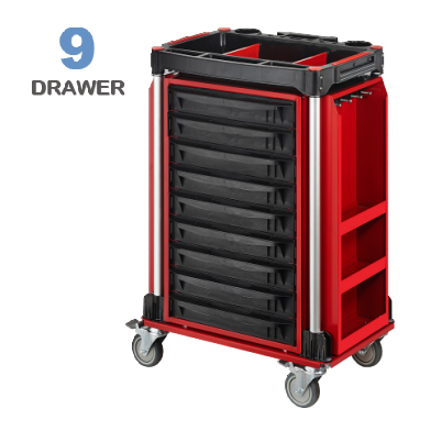 TOOLS / PARTS ORGANIZER CART (9 DRAWER)