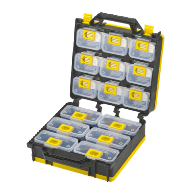 ASSORTED CASE WITH VARIOUS COMPARTMENTS