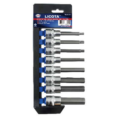 8 PCS SPLINE BIT SOCKET SET, 100 MML