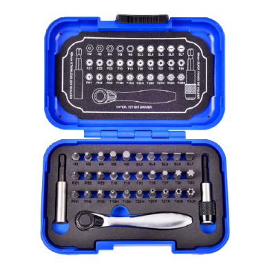 33 PCS 1/4" DR. 72T DRIVER BIT SET