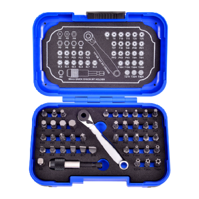 44 PCS 1/4" DR. 60T DRIVER BIT SET